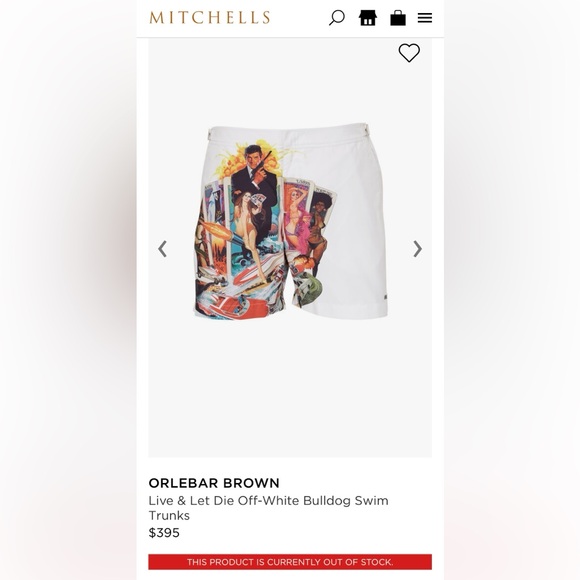 Orlebar Brown x 007 Live and Let Die Swim Trunks - Picture 4 of 4